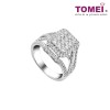 TOMEI Glamorous Diamond Ring, White Gold 750 (R4653)