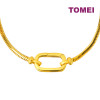 TOMEI Lusso Italia Chomel Oval Bracelet, Yellow Gold 916 (TM-YG1209B-1C)