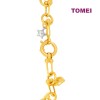 TOMEI Lusso Italia Chain Dual-Tone Heart & Star Bracelet, Yellow Gold 916 (VX3HOB12839-2C)