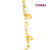 TOMEI Lusso Italia Heart Bracelet, Yellow Gold 916 (VXXHOB11312-III)