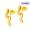 TOMEI Leaf Earrings, Yellow Gold 916 (WS-YG1277E-1)