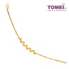 TOMEI Leaf Bracelet, Yellow Gold 916 (WS-YG1398B-1C)
