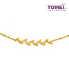 TOMEI Leaf Bracelet, Yellow Gold 916 (WS-YG1398B-1C)