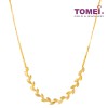 TOMEI Leaf Necklace, Yellow Gold 916 (WS-YG1431N-1C)