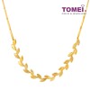 TOMEI Leaf Necklace, Yellow Gold 916 (WS-YG1431N-1C)