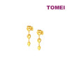TOMEI Lusso Italia Dangle Love Earrings, Yellow Gold 916 (XDCNSE9135-1C)