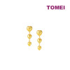 TOMEI Lusso Italia Dangle Love Earrings, Yellow Gold 916 (XDCNSE9135-1C)