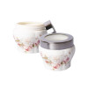 Vantage 4 in 1 Ivory Rose Fine Porcelain Pumpkin Canister (F48)