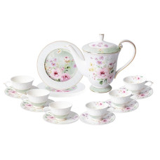 Vantage Primrose Embossed Gold Tea Set 20pcs (F45)